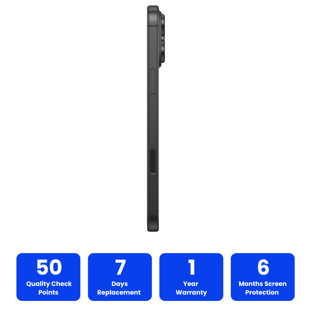 16 Pro Max Black - 100% Premium iOS Lookalike | High Performance