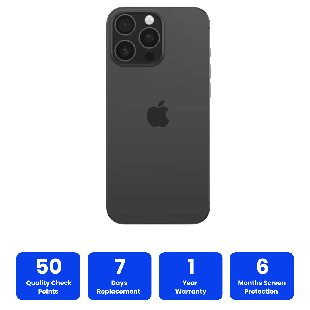 16 Pro Max Black - 100% Premium iOS Lookalike | High Performance