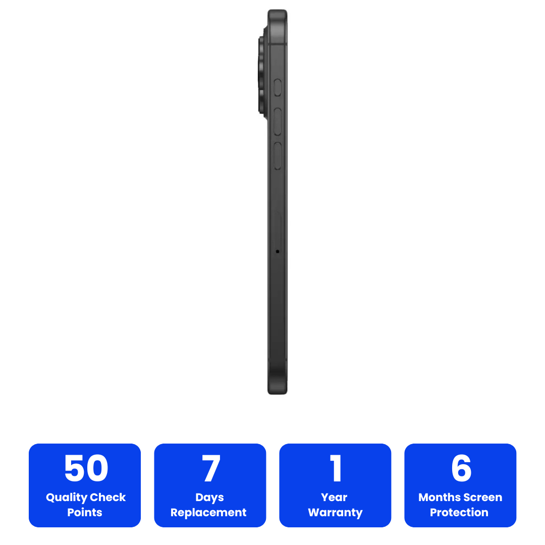 16 Pro Max Black - 100% Premium iOS Lookalike | High Performance